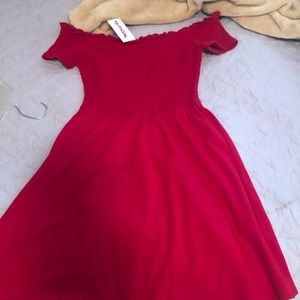NWT! Hollister Red Casual Dress Small